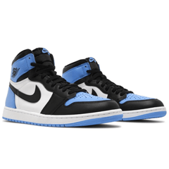 Close-up front view highlighting the University Blue toe box