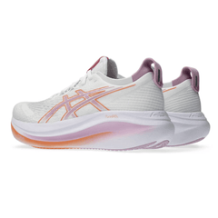 Asics Gel Nimbus 27 'White/Light Ube' - Cloud Treadasics gel nimbus white light ubeasics running shoes uae