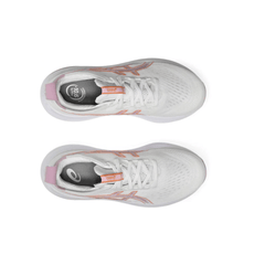 Asics Gel Nimbus 27 'White/Light Ube' - Cloud Treadasics gel nimbus white light ubeasics running shoes uae