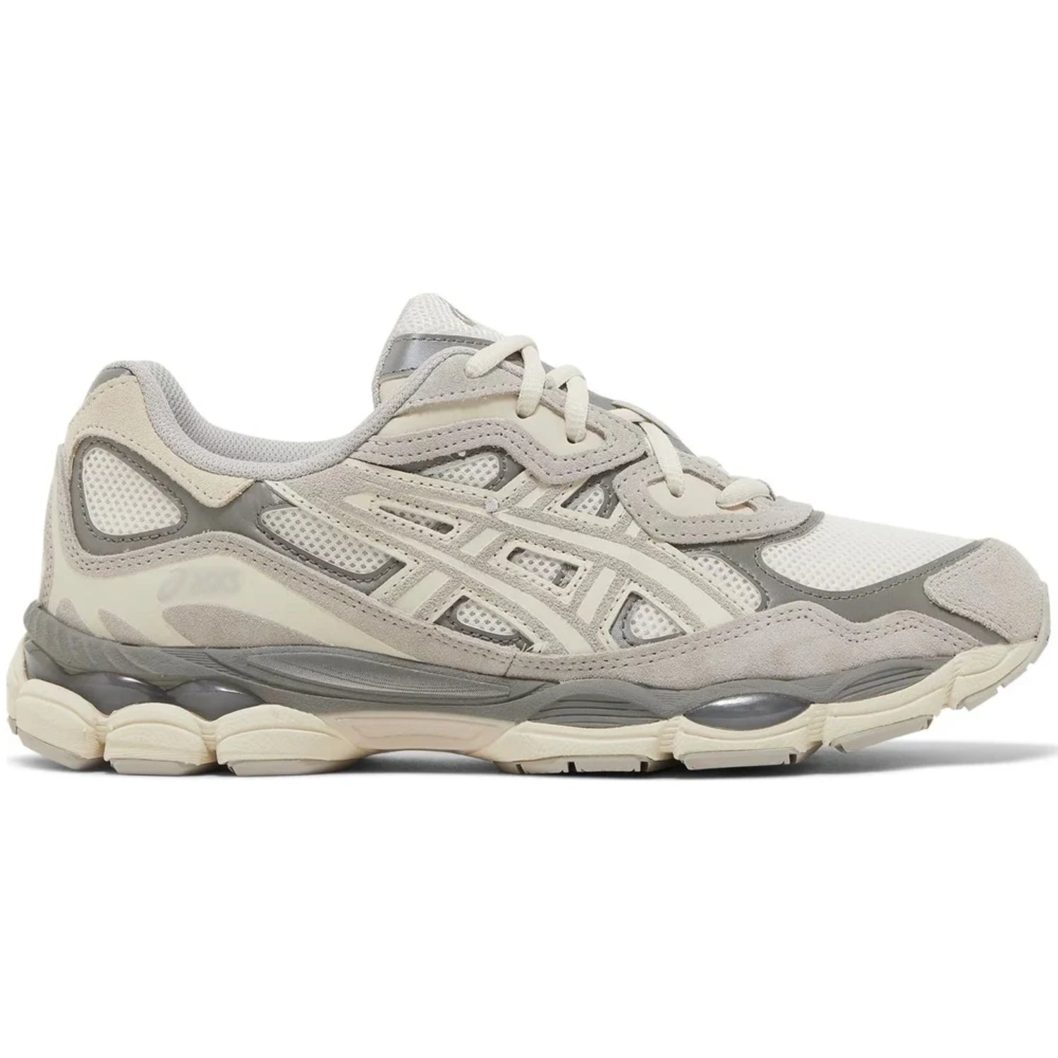 ASICS GEL - NYC – Sleek Cream & Grey Sneakers with Gel Cushioning - Cloud Tread