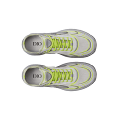 Dior B30 Countdown Tech Sneaker "Gray and Green" on feet Dubai
