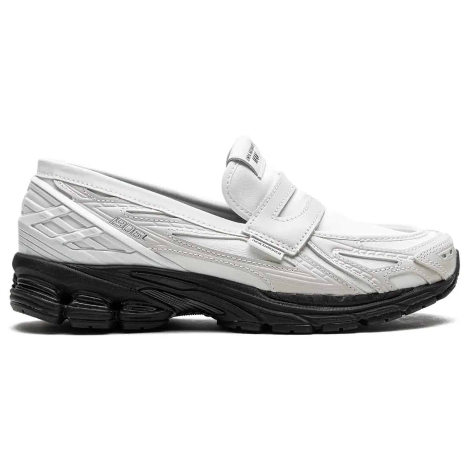 New Balance 1906 Junya Watanabe MAN Loafers – White | Calf Leather Penny Loafers with Chunky Sole - Cloud Tread