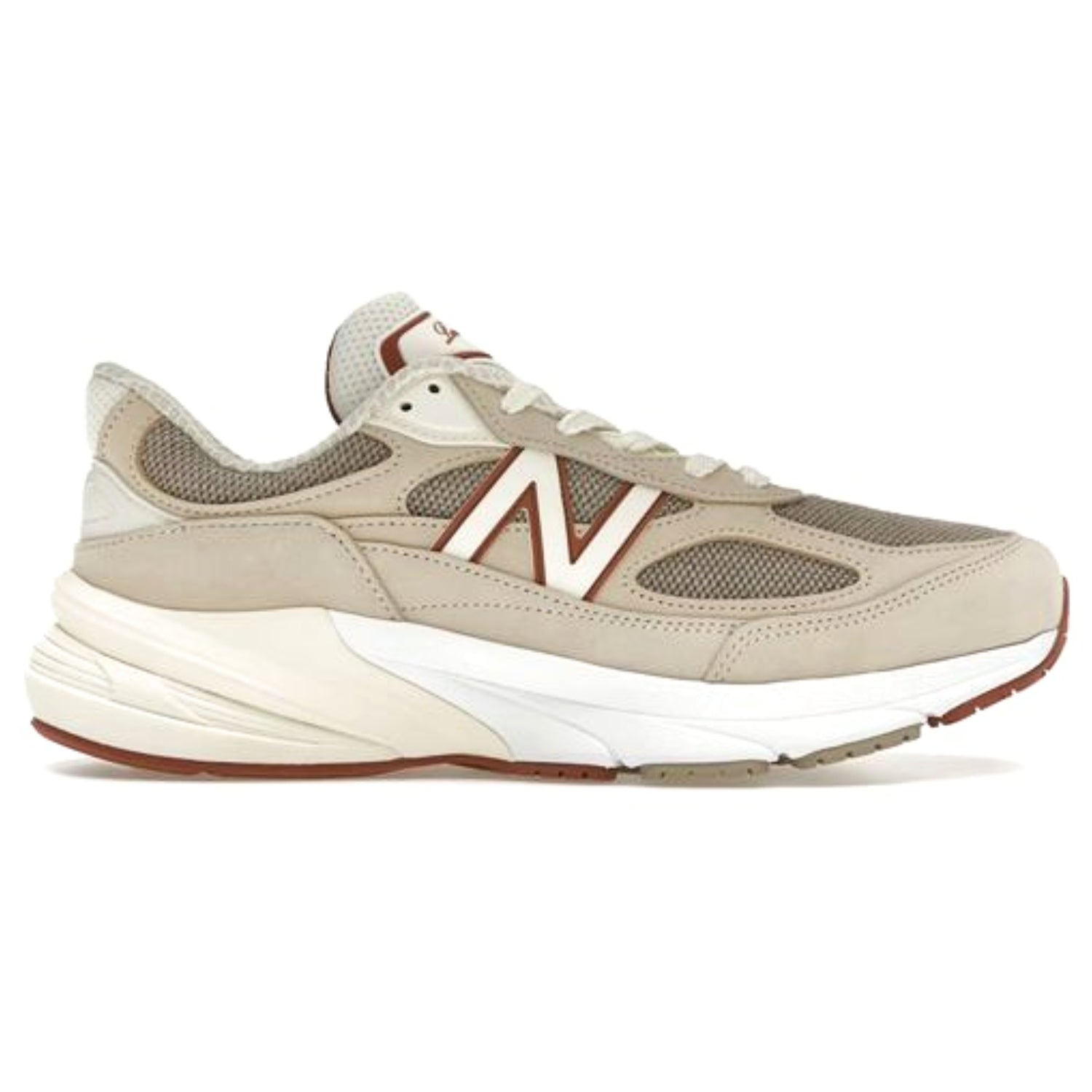 New Balance 990v6 MiUSA x Loro Piana – Raw Cashew Colorway with Nubuck & Mesh Upper - Cloud Tread