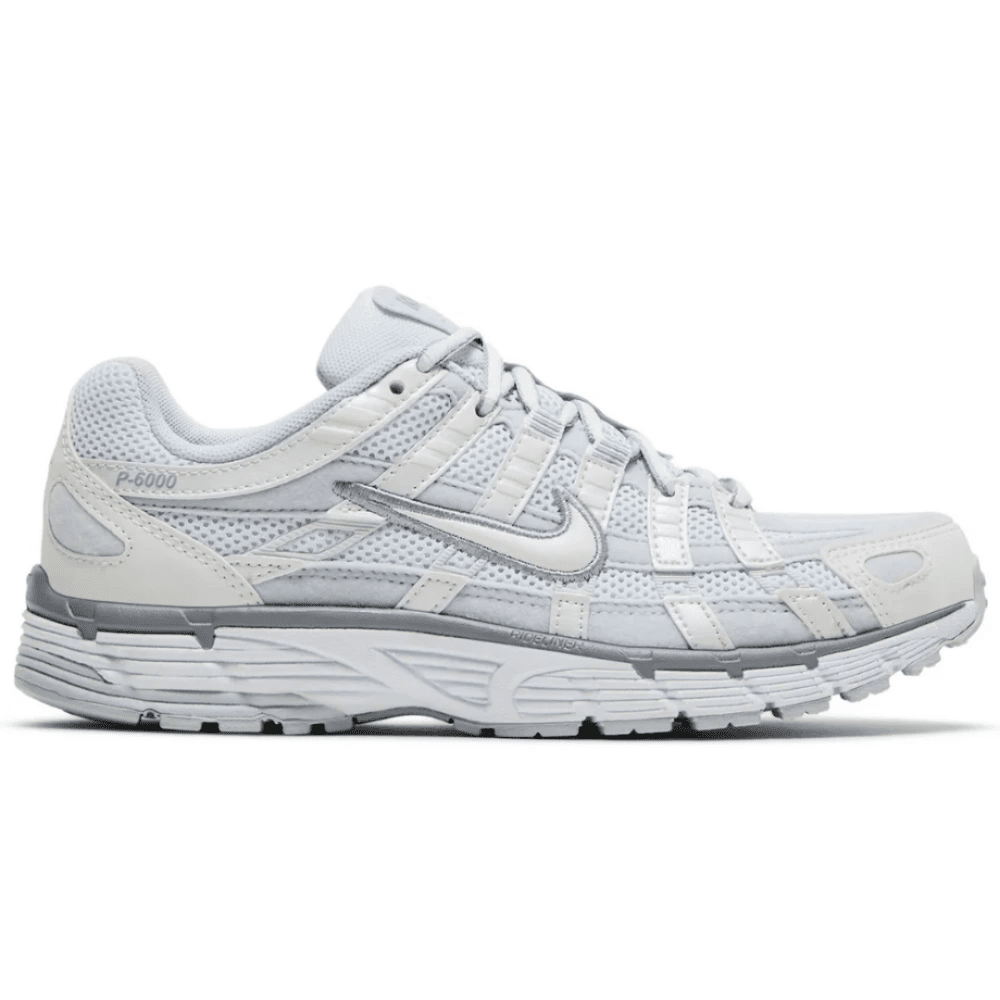 Nike P-6000 Metallic Summit White side profile