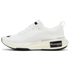 Front view of Nike ZoomX Invincible 3 'Summit White Black' highlighting the toe box and mesh details