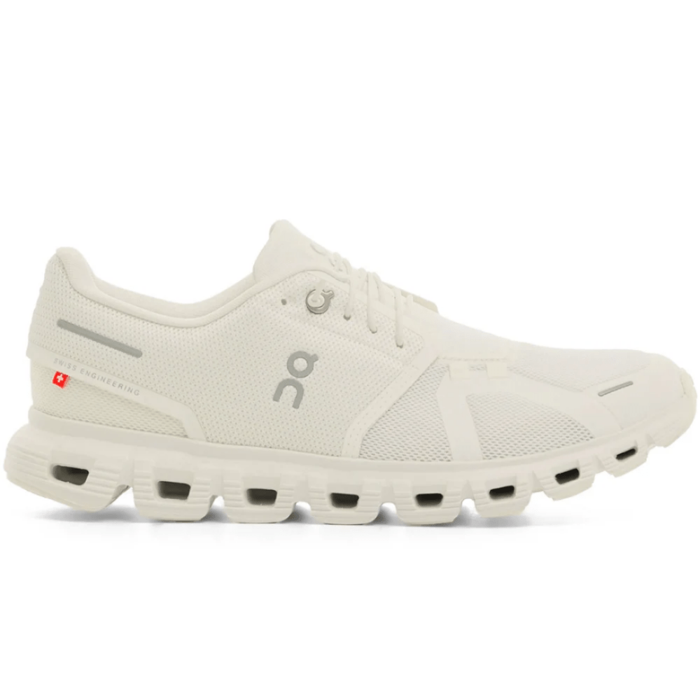 On Cloud 6 'White | White' - Cloud TreadLadies shoesBreathable Sports Shoes DubaiBuy On Cloud 6 White White