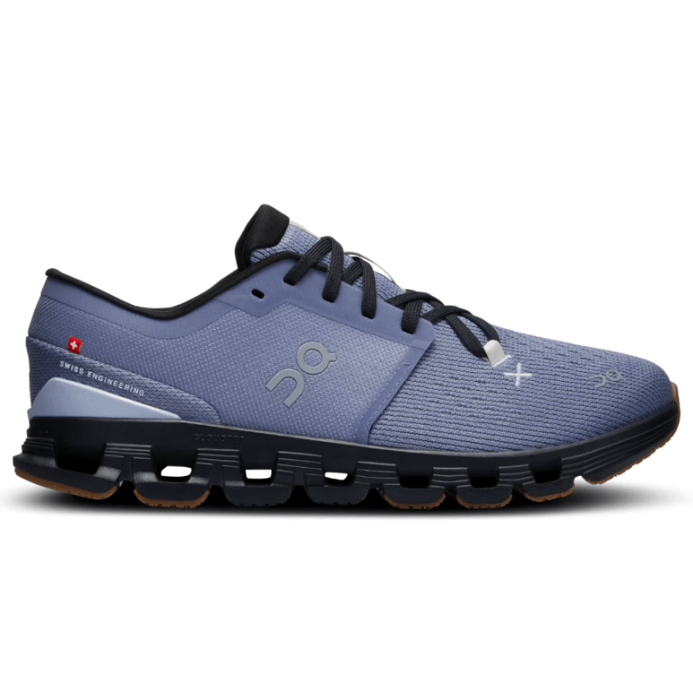 On Cloud X 4 "Feather | Black" - Cloud TreadShoesBreathable Mesh Trainers UAECloudTec Cushioning UAE