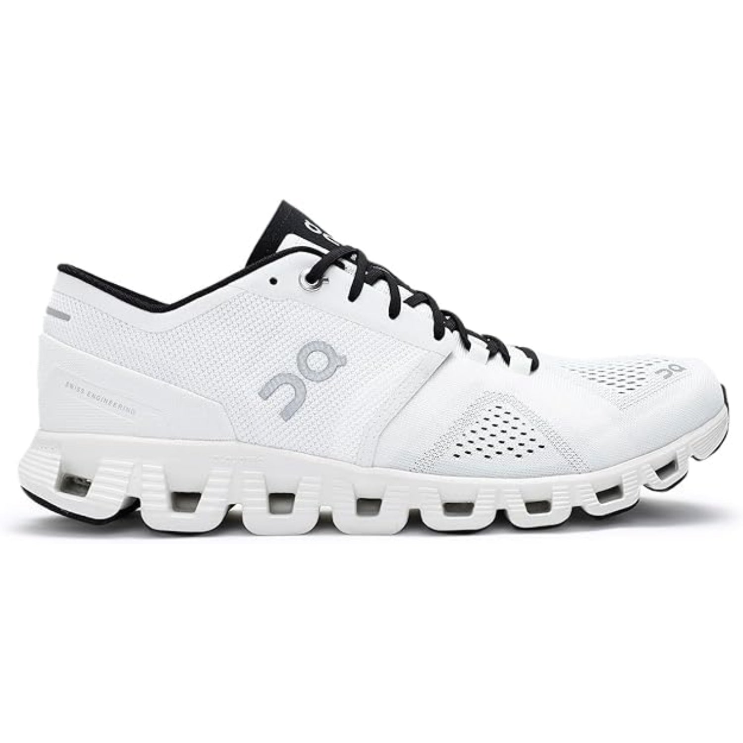 ON Cloud X White Running Sneakers – Dual Density Insole & CloudTec Sole - Cloud Tread