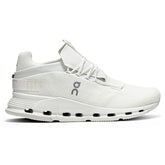 On Cloudnova – White - On - White Sneakers with Cushioned Heel & Flex - Cloud Tread