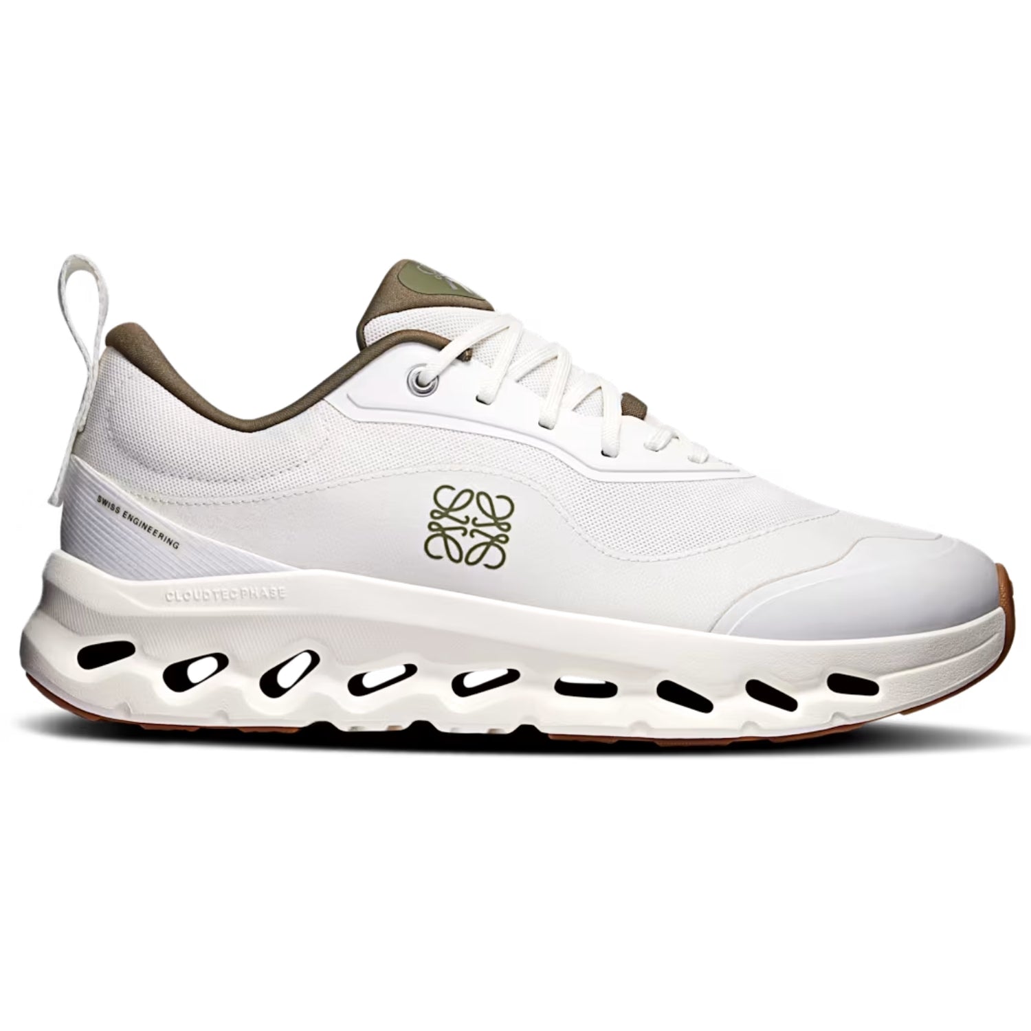 ON Running x LOEWE Cloudtilt 2 "White Khaki" Sneakers – Limited Edition Performance Style - Cloud Tread