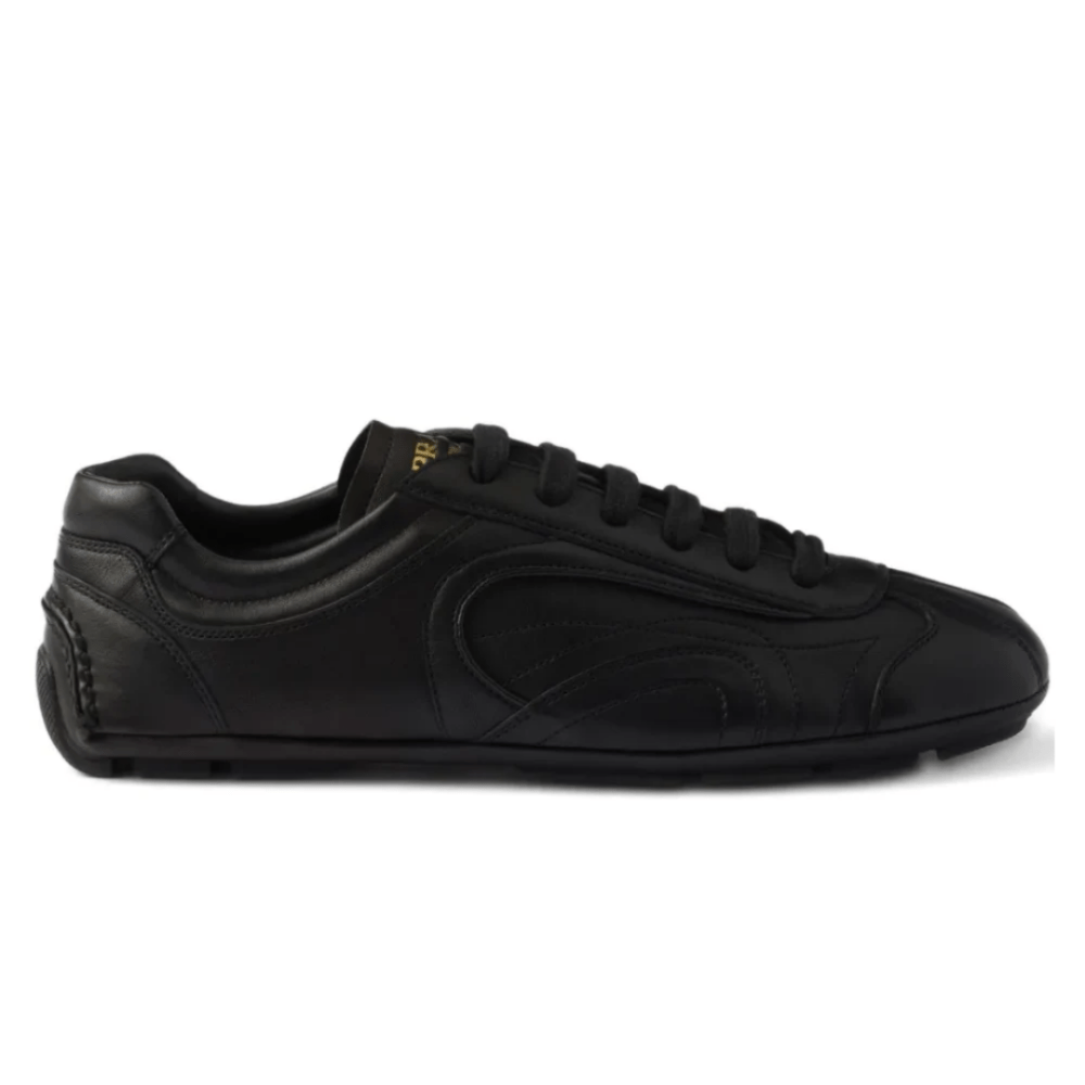 Prada Montecarlo Re - edition 2005 Antiqued Nappa Leather Sneakers "Black" - Cloud Treadbuy prada montecarlo sneakers dubaiprada luxury sneakers uae