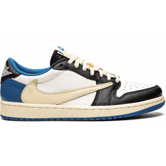 Travis Scott Air Jordan 1 Low OG SP sneakers displayed in Dubai store