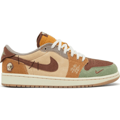 Zion Williamson x Air Jordan 1 Retro Low OG Voodoo heel view