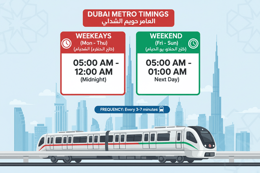 What Are the Dubai Metro Timings Today?