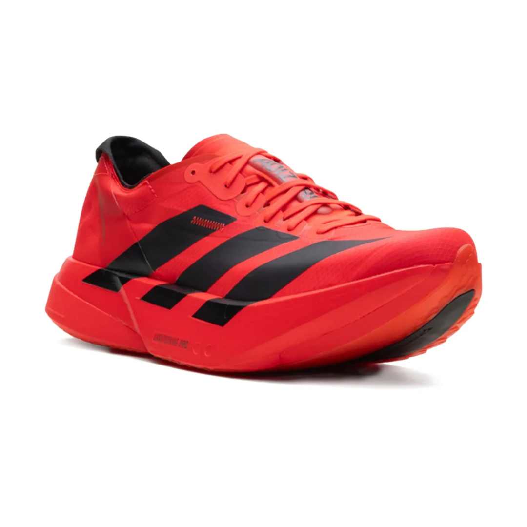 Adidas Adizero Adios Pro 4 M Lucid Red Core Black heel view