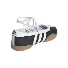 Adidas Chaussure Taekwondo Mei Black White on feet Dubai