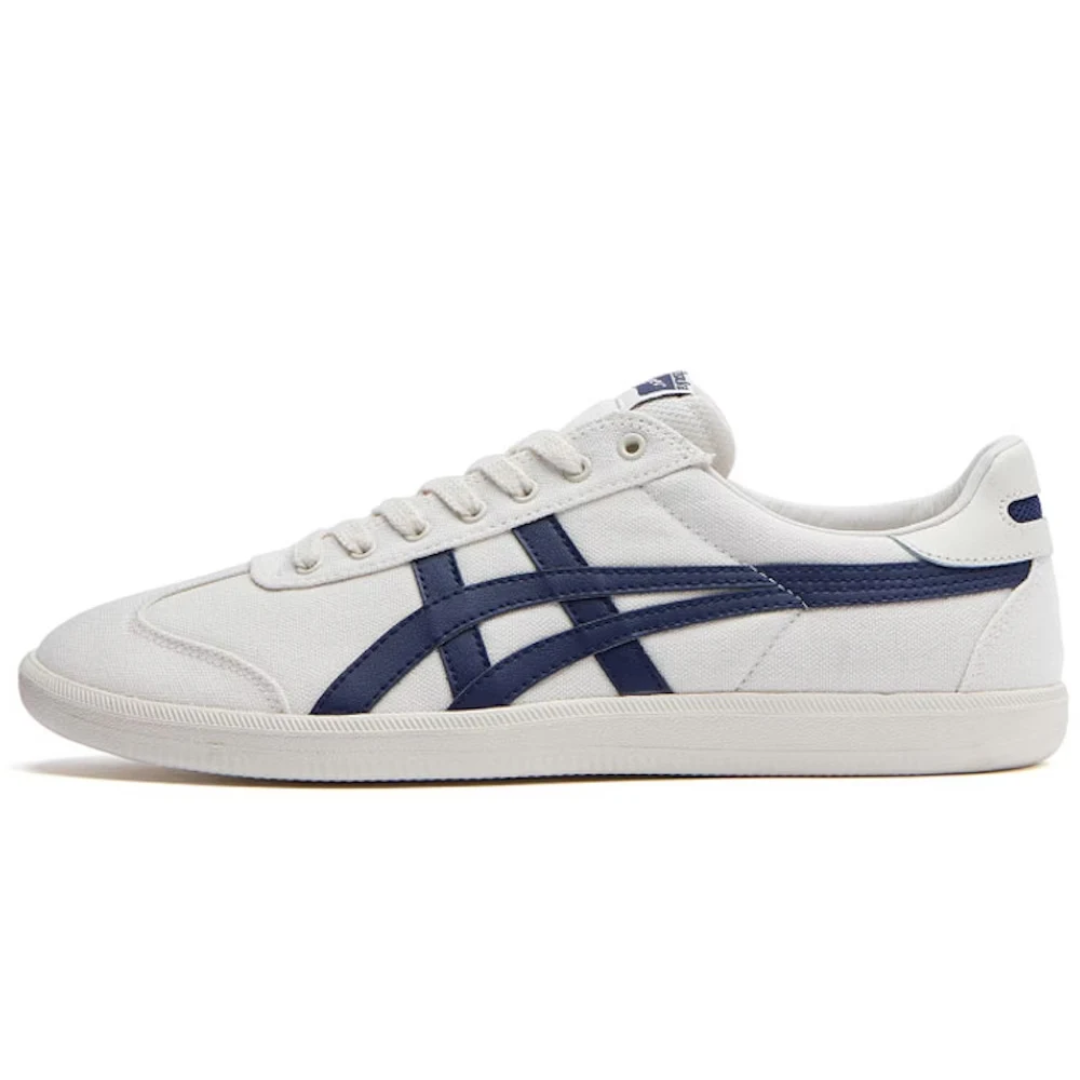 Close-up of Asics Onitsuka Tiger Tokuten ‘White Blue’ materials