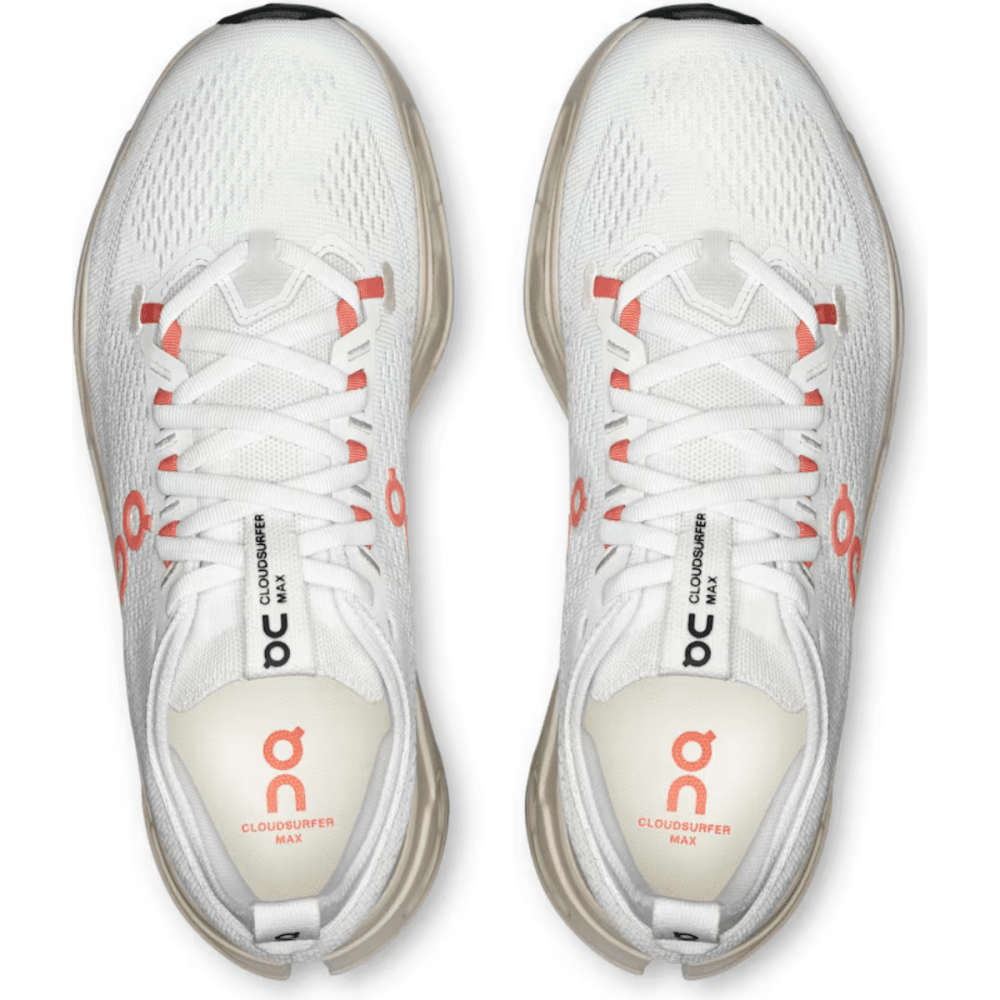 On Running Cloudsurfer Max Ivory Salmon top view