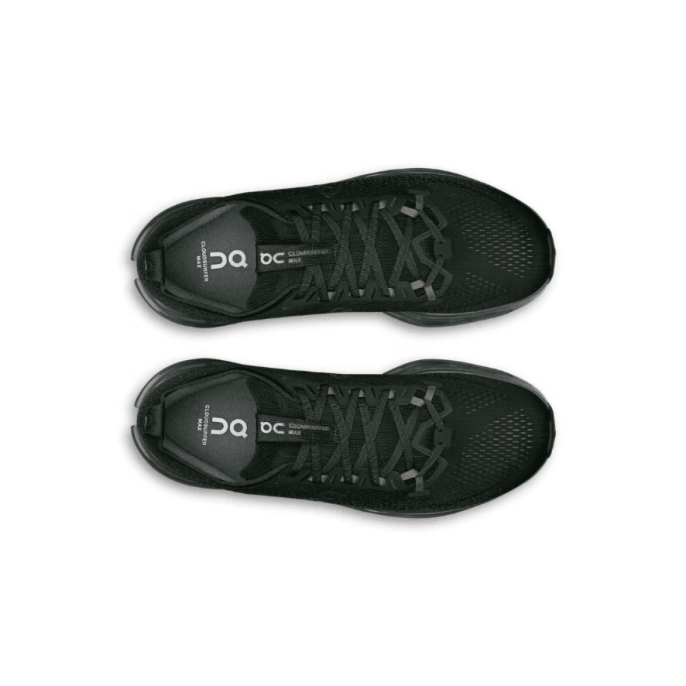On Cloudsurfer Max Alloy Asphalt top view