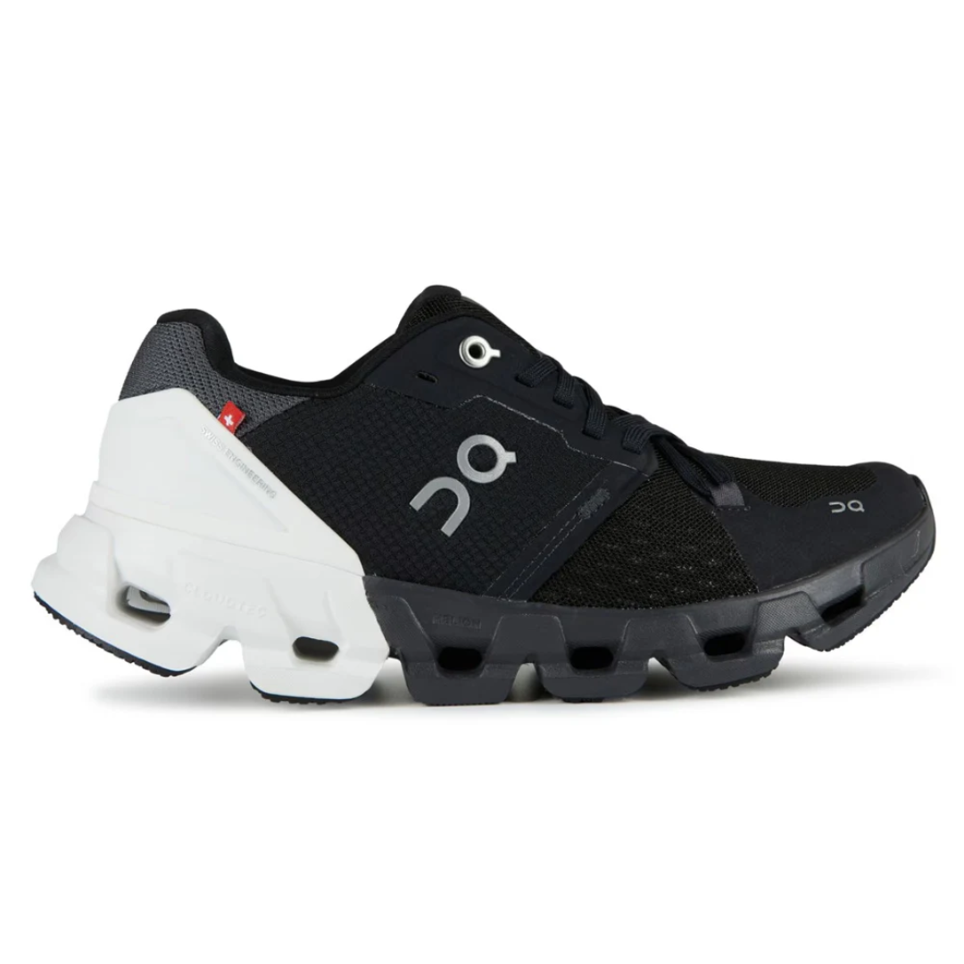 On Cloudflyer 4 Black White side profile