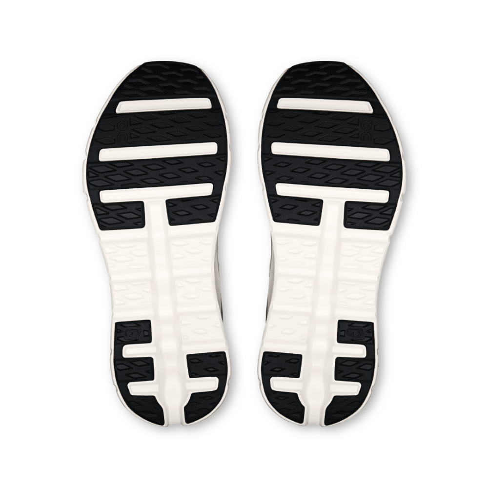 Heel design of On Cloudtilt Remix Black Ivory shoes