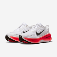 Nike Vomero Plus White | Bright Crimson pair display