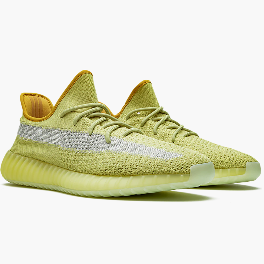 Yeezy Boost 350 V2 Marsh on feet Dubai