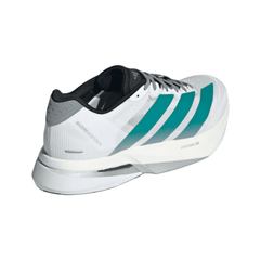 adidas Adizero Boston 13 White Pure Teal upper detail
