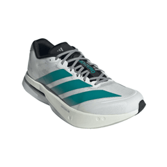 adidas Adizero Boston 13 White Pure Teal on feet Dubai