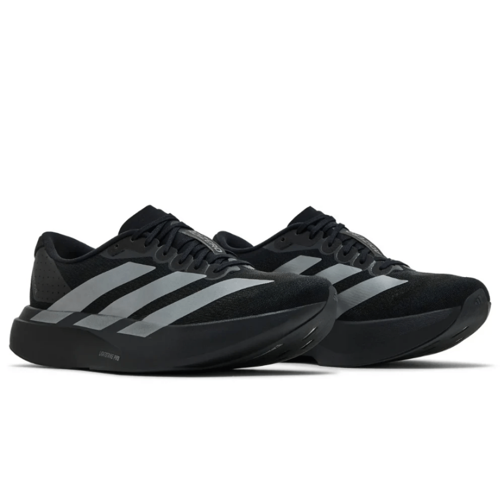 Adidas Adizero Evo SL 'Black Iron Metallic' - Cloud Treadadidas adizero black iron metallic sneakersadidas adizero black metallic dubai