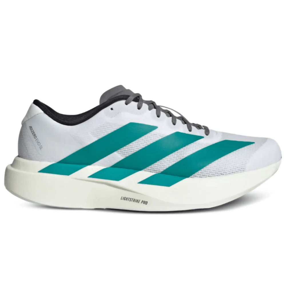 Adidas AdiZero EVO SL "Cloud White/Pure Teal" - Cloud Treadadidas adizero evo sl cloud white pure teal dubaiadidas adizero evo sl dubai