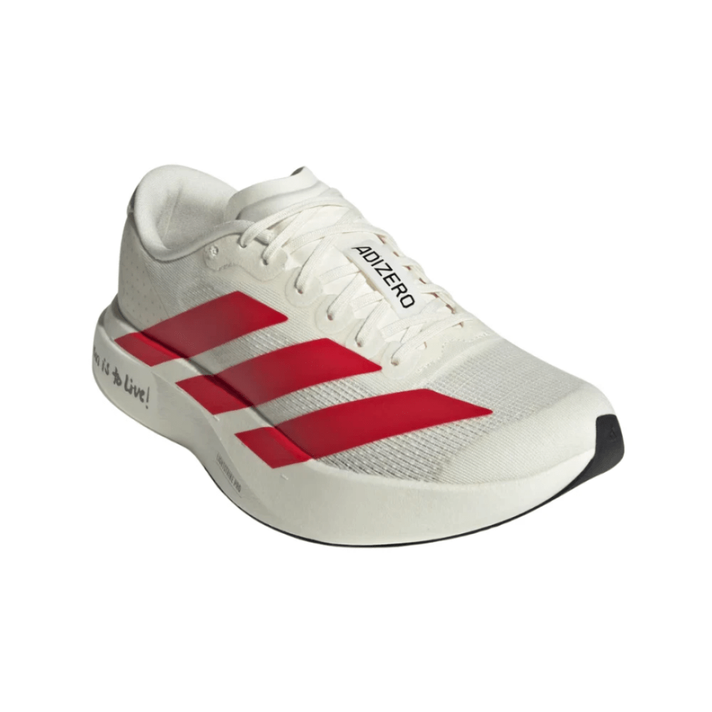 Adidas AdiZero EVO SL "Off White / Better Scarlet / Core Black" - Cloud Treadadidas adizero evo sl dubaiadidas adizero evo sl off white better scarlet core black dubai