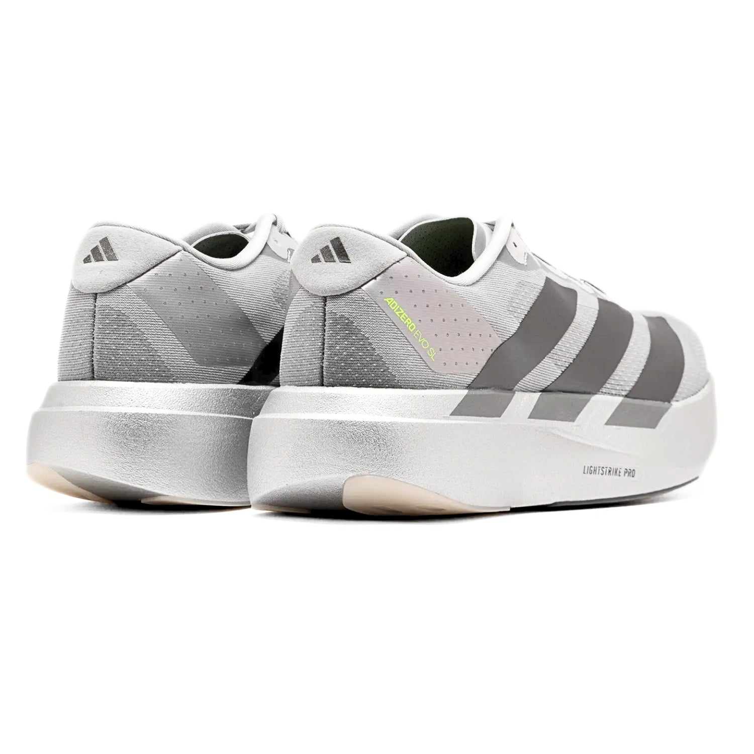 Adidas Adizero EVO SL Silver Metallic – Lightweight Running Sneakers - Cloud Tread