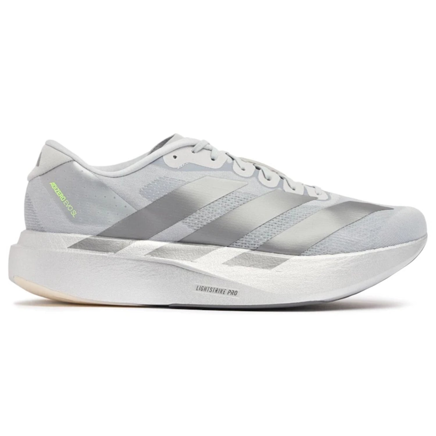 Adidas Adizero EVO SL Silver Metallic – Lightweight Running Sneakers - Cloud Tread
