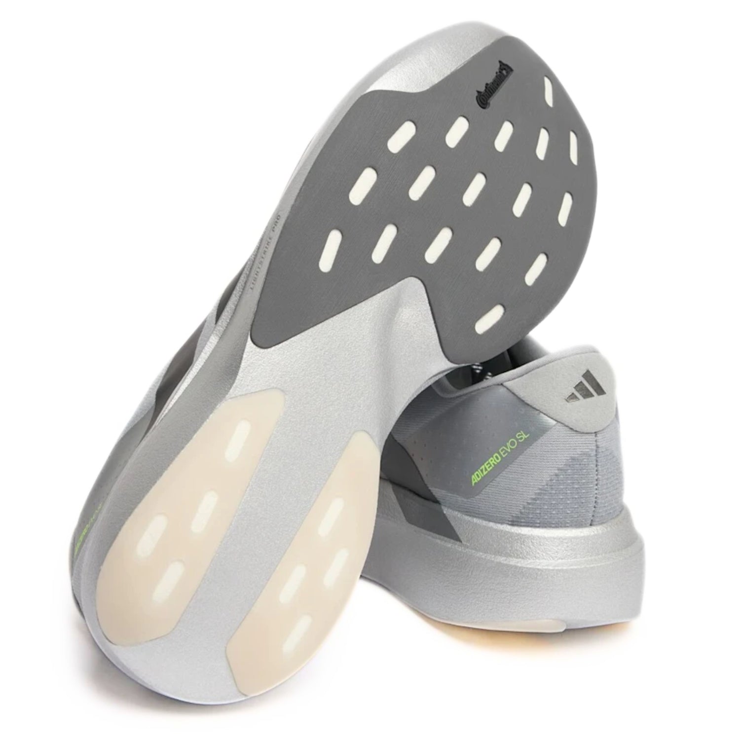 Adidas Adizero EVO SL Silver Metallic – Lightweight Running Sneakers - Cloud Tread