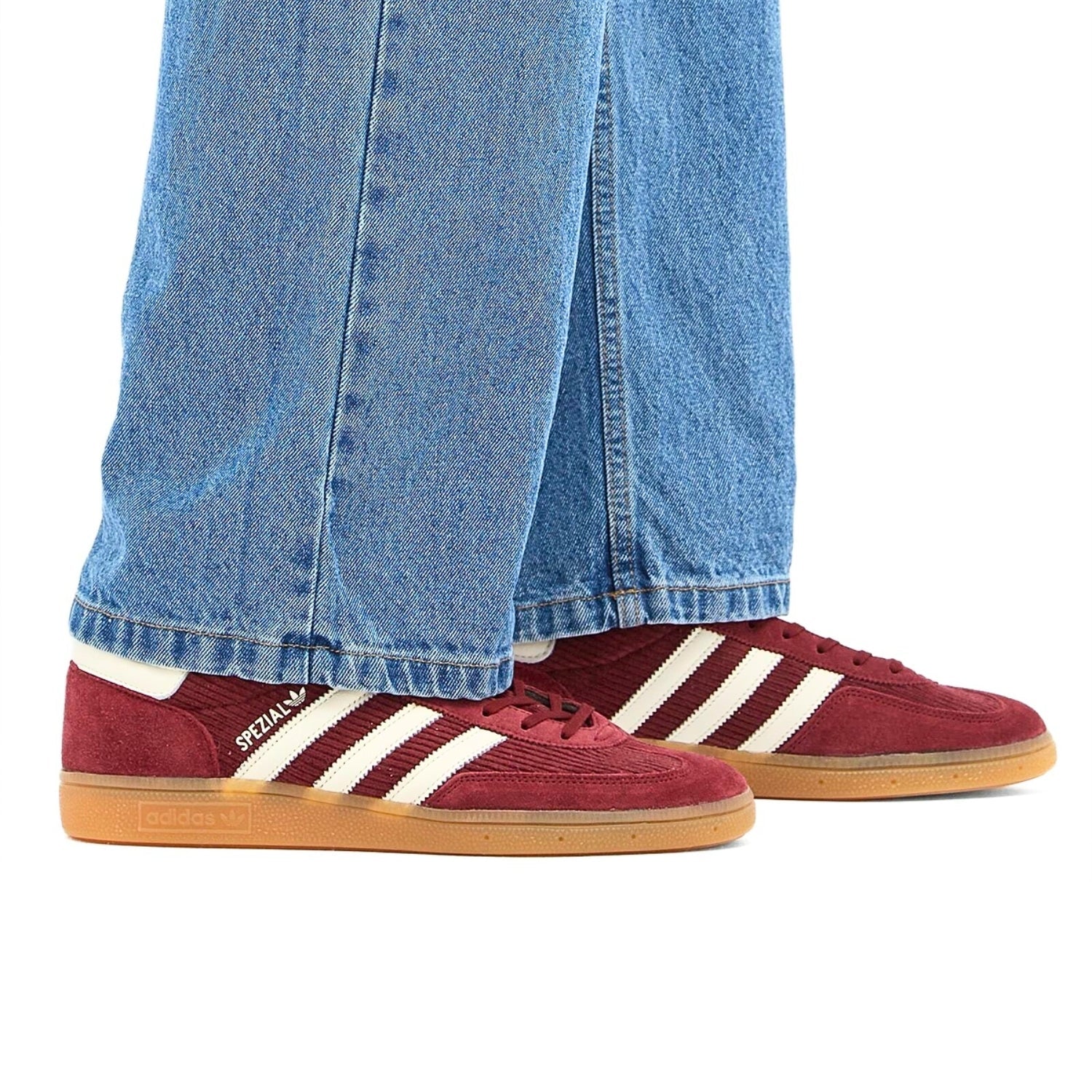 Adidas Handball Spezial Corduroy & Suede Sneakers – Shadow Red - Cloud Tread