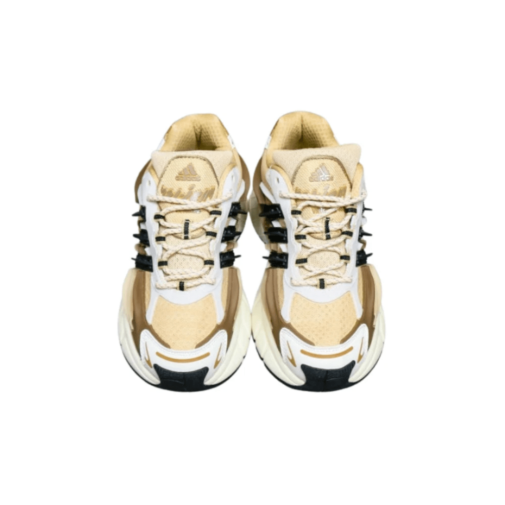 Rope laces and layered upper on adidas Jellyfish Crystal Sand