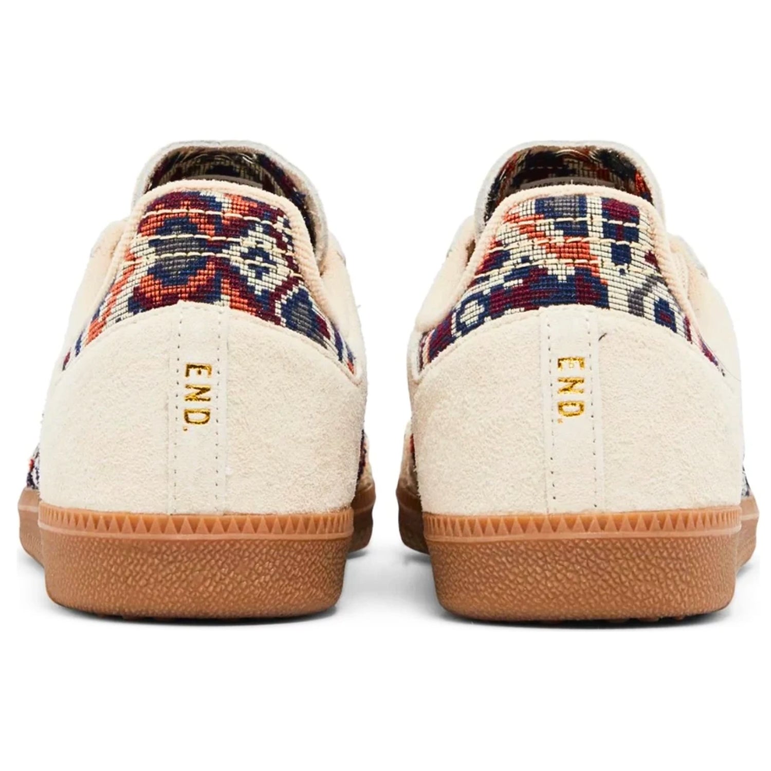 Adidas Samba x END. ‘Consortium Cup’ – Multicolor Woven Stripes - Cloud Tread