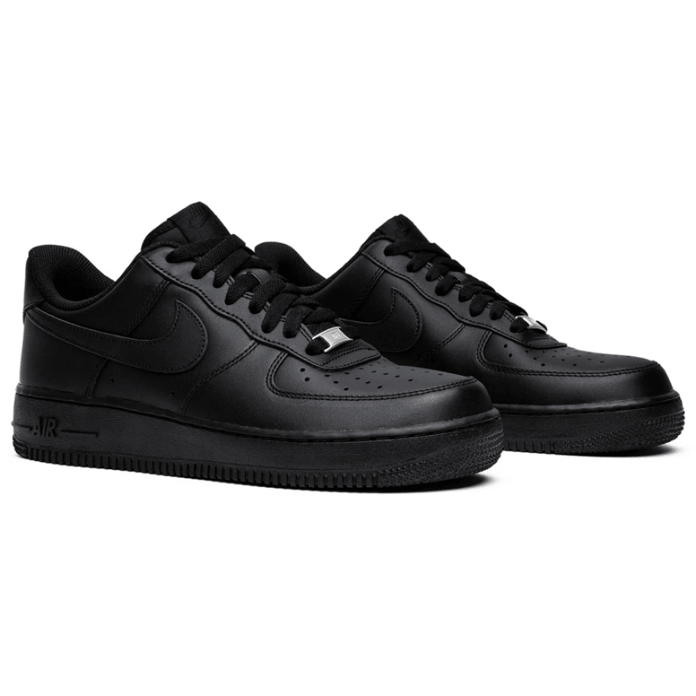 Air Force 1 07 Black heel branding