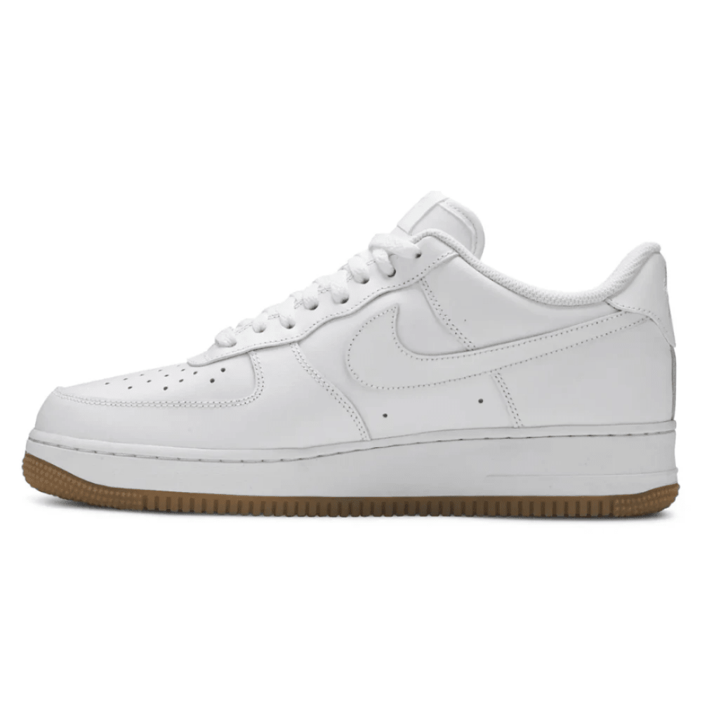 Air Force 1 07 White Gum Light Brown on feet Dubai