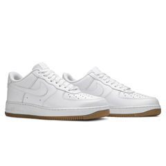 Air Force 1 07 White Gum Light Brown heel branding