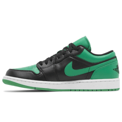 Air Jordan 1 Low Black Lucky Green Side Profile UAE