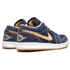 Air Jordan 1 Low SE Denim Shoes – Casual Lifestyle Sneakers for Men - Cloud Tread