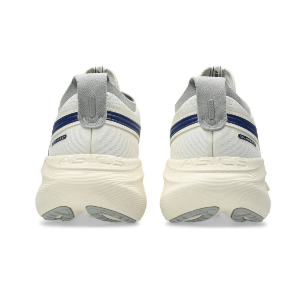 Asics Gel Nimbus 27 "Birch /Indigo Blue" - Cloud Treadasics gel nimbus uaeasics lifestyle shoes dubai