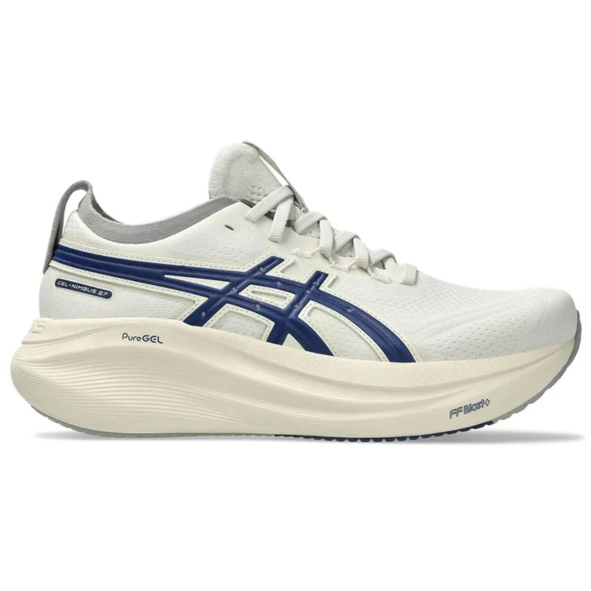 Asics Gel - Nimbus 27 "Birch" – Smooth Ride Sneakers with 1980s Track Suit Aesthetic - Cloud Tread