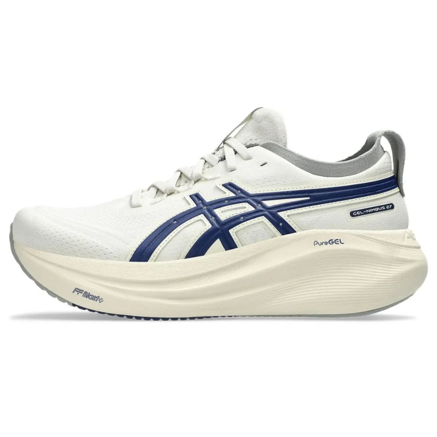 Asics Gel - Nimbus 27 "Birch" – Smooth Ride Sneakers with 1980s Track Suit Aesthetic - Cloud Tread