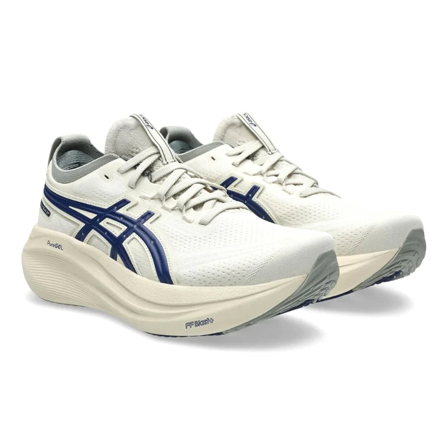 Asics Gel - Nimbus 27 "Birch" – Smooth Ride Sneakers with 1980s Track Suit Aesthetic - Cloud Tread