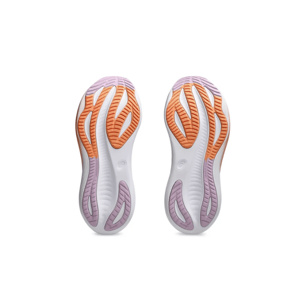 Asics Gel Nimbus 27 'White/Light Ube' - Cloud Treadasics gel nimbus white light ubeasics running shoes uae