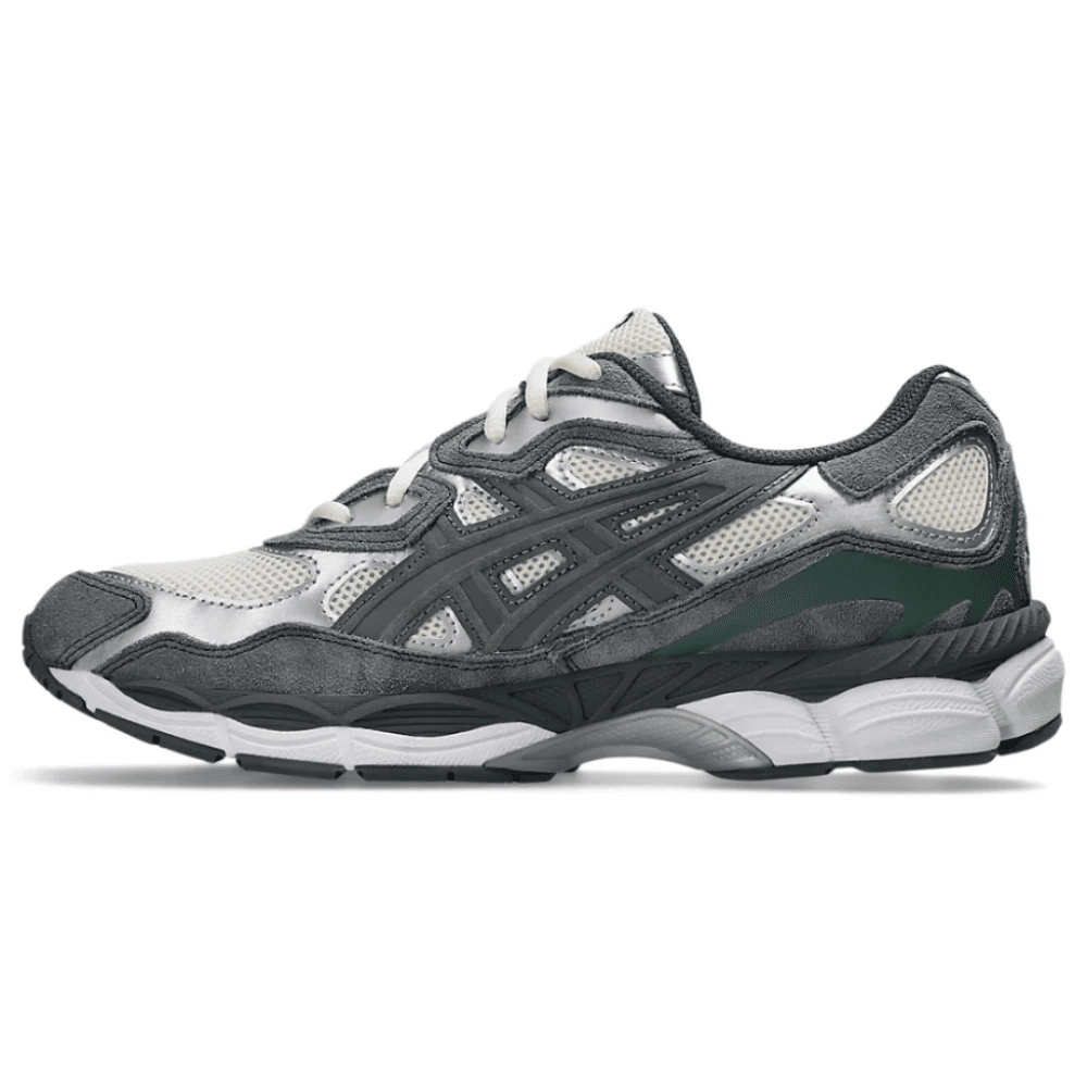 ASICS GEL-NYC Cream Steel Grey on feet Dubai