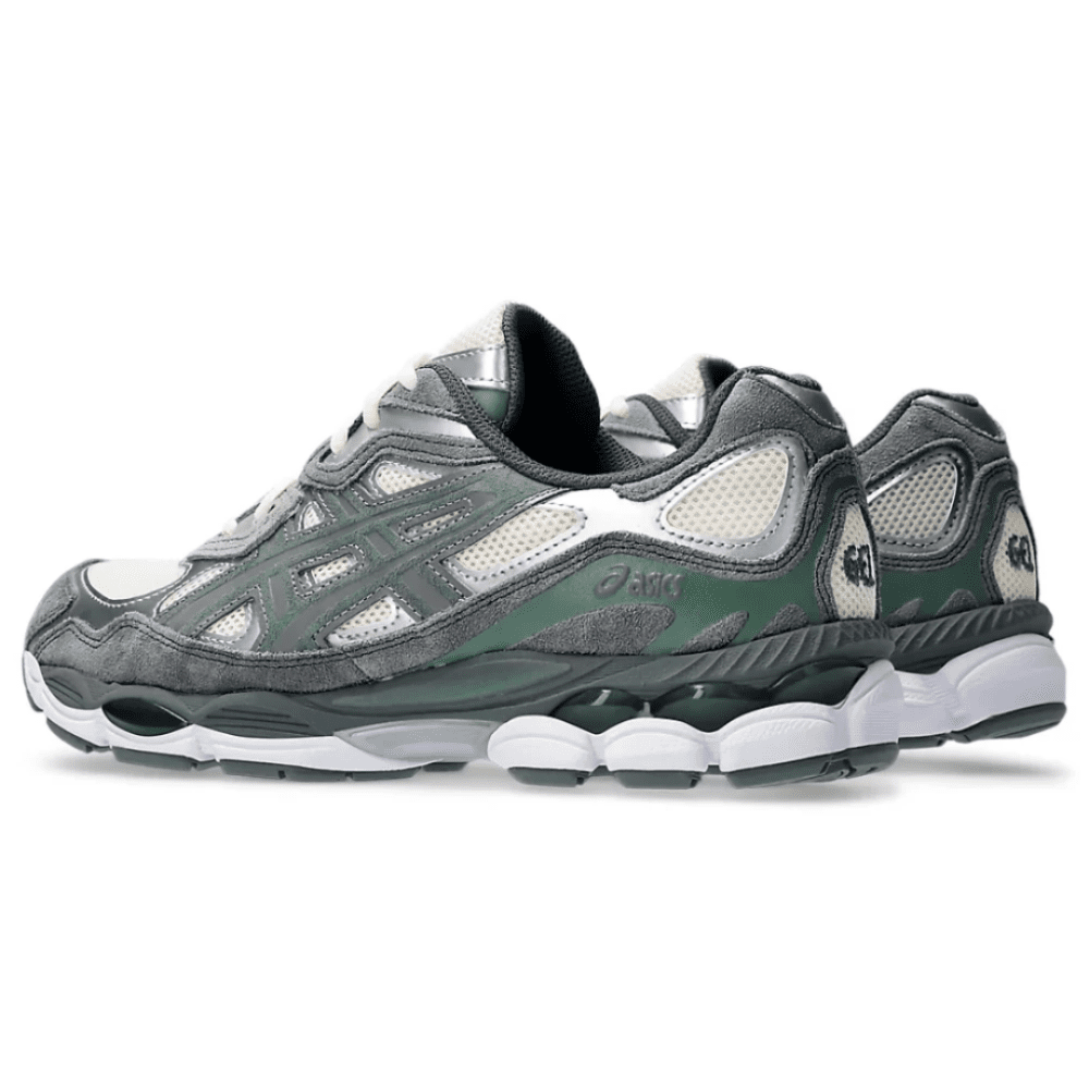 ASICS GEL-NYC Cream Steel Grey heel view